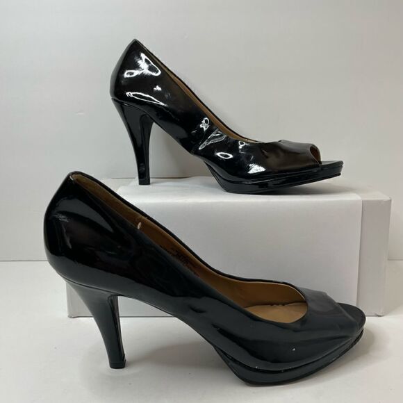 Merona| 8Medium| Patent leather | peep toe| Basic Pump - Picture 7 of 11